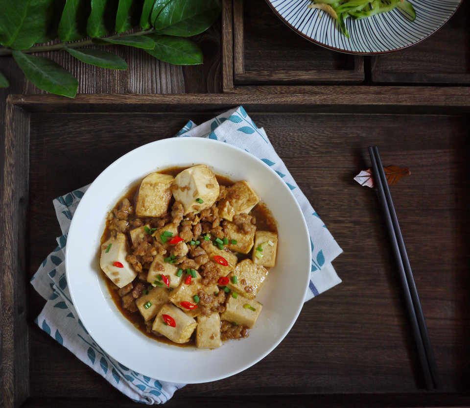 肉末豆腐的做法