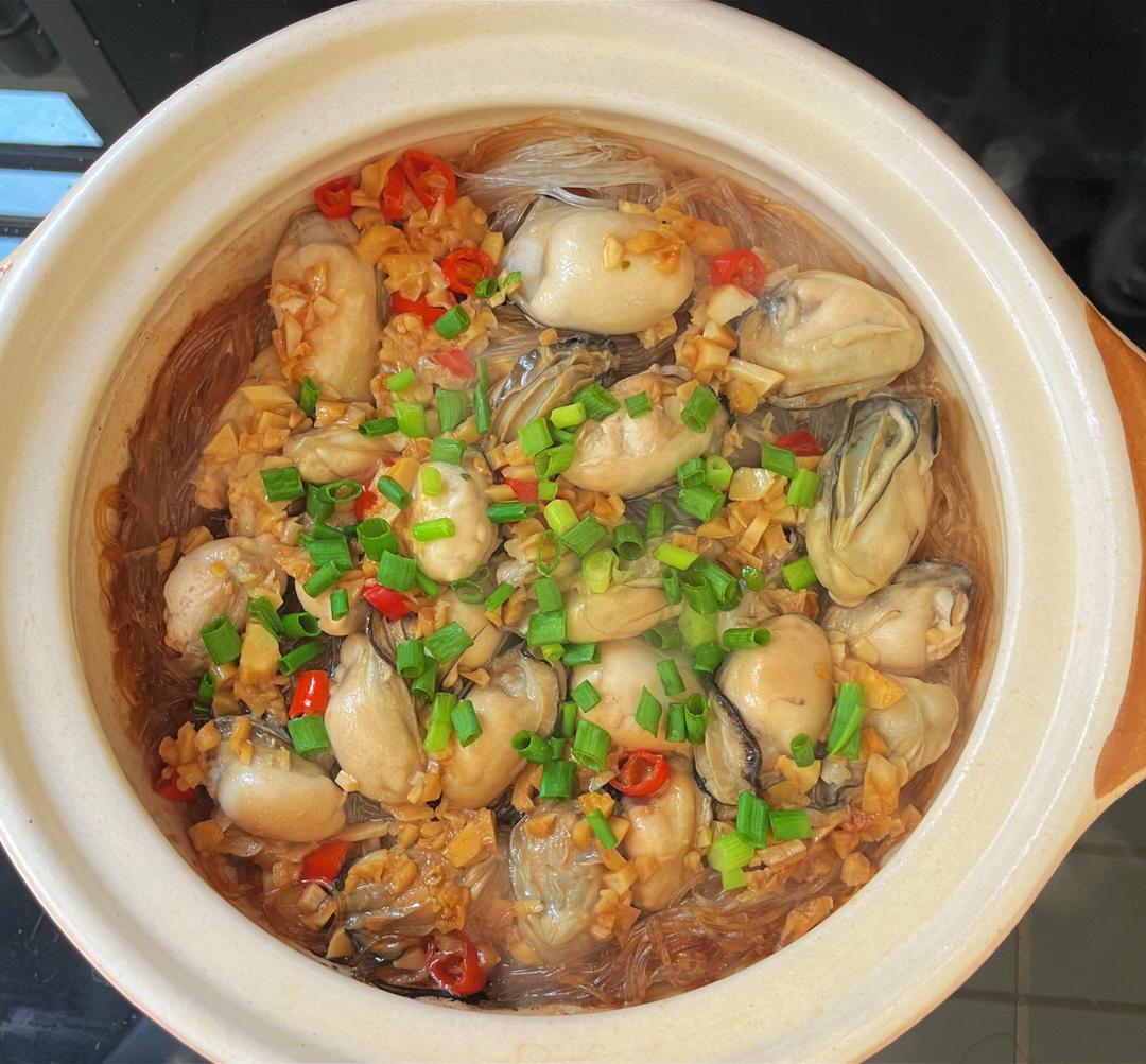 生蚝粉丝煲的做法